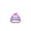Binky drawn as a pixel-art sprite, facing forward