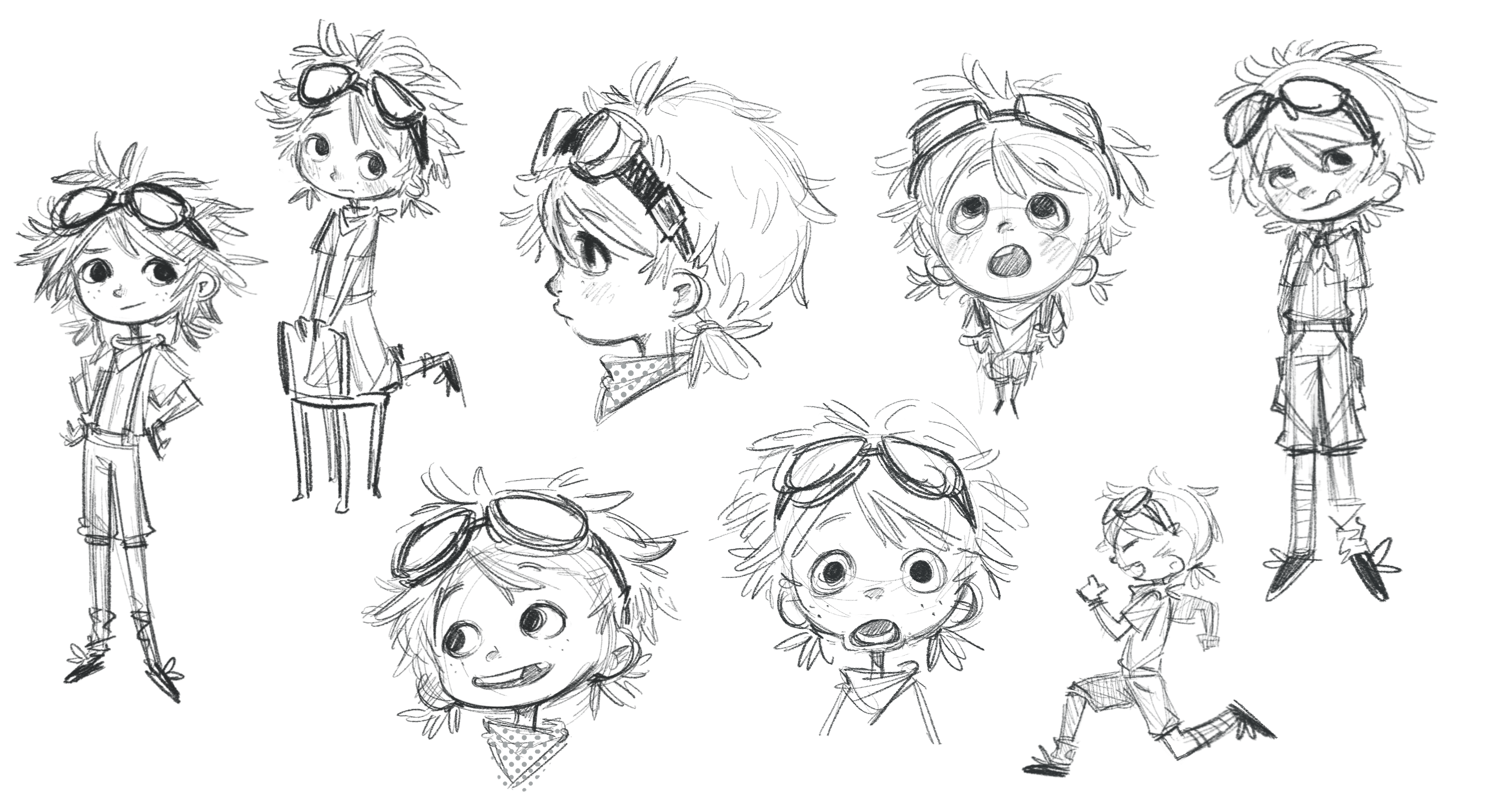 The Hunt for the Hidden Beast — character expressions